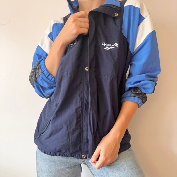 VINTAGE REEBOK RETRO 90S PROFESSIONAL TENNIS USA SPORTS JACKET WINDBREAKER S-L - Picture 4 of 11